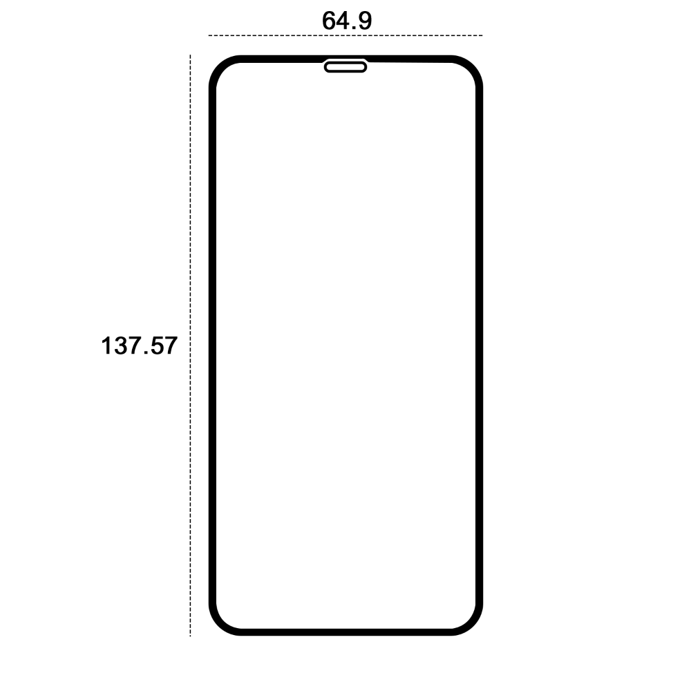 Verre trempé 9D Etteri pour iPhone X/XS/11 Pro