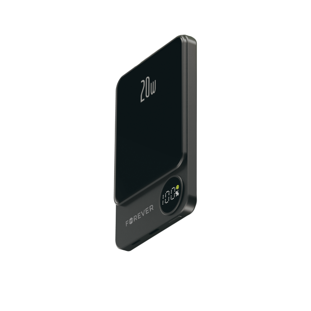 Chargeur sans fil Forever MATB-200 20W PD 5000 mAh MagSafe noir