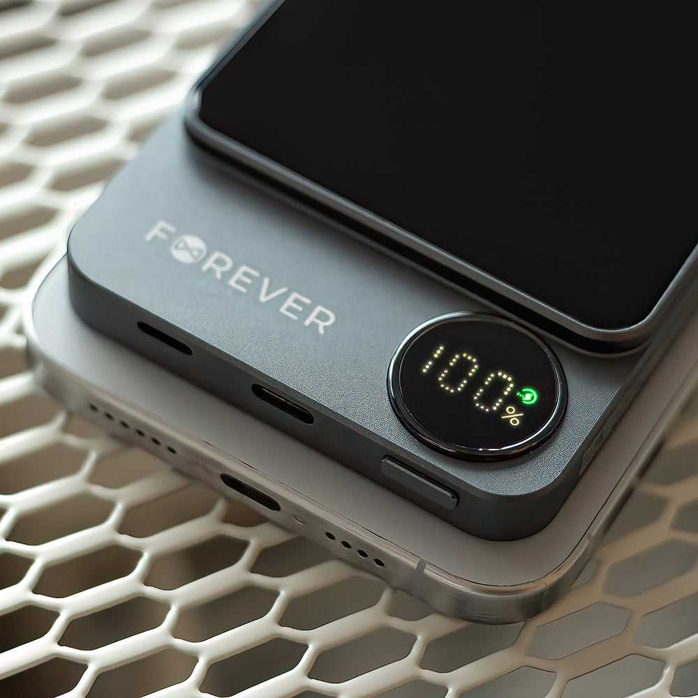 Chargeur sans fil Forever MATB-200 20W PD 5000 mAh MagSafe noir