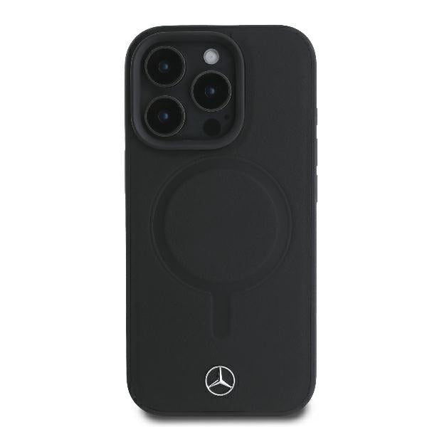 Mercedes case for iPhone 16 Pro 6,3" MEHMP16L23RCMK Hardcase Smooth Leather MagSafe black