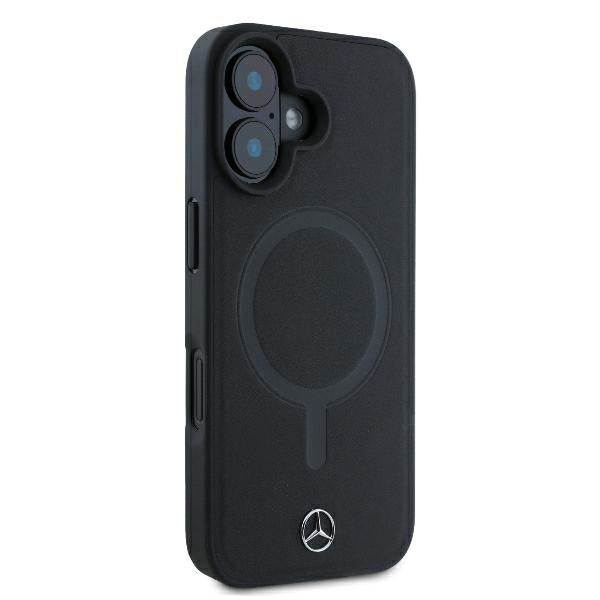 Mercedes case for iPhone 16 Plus 6,7" MEHMP16M23RCMK Hardcase Smooth Leather MagSafe black