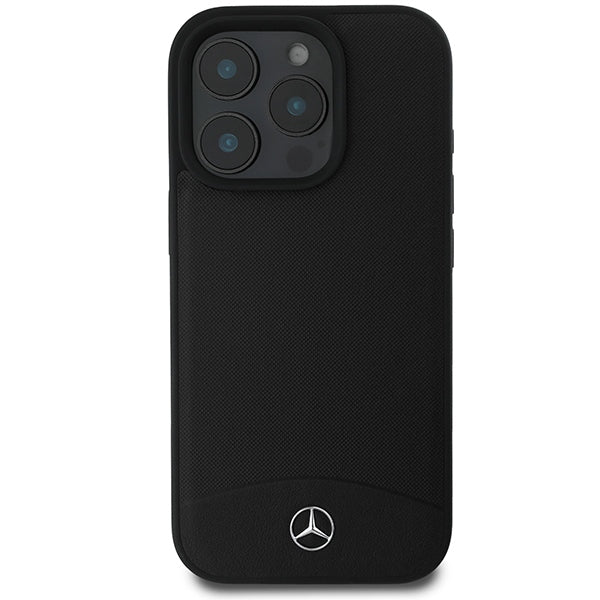 Mercedes case for iPhone 16 Pro Max 6,9" MEHMP16X23RBARK Hardcase Textured And Plain Leather MagSafe black
