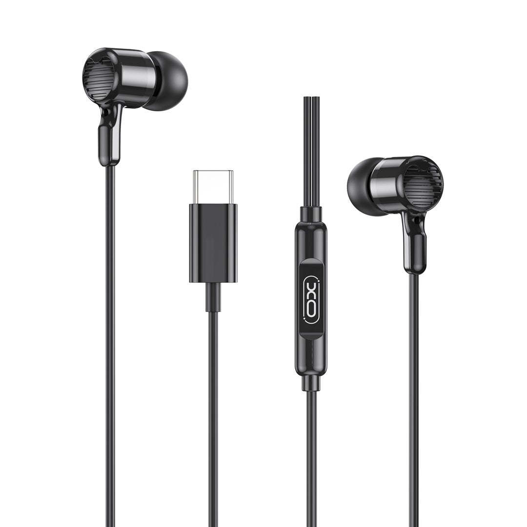 Écouteurs XO EP81 — USB-C filaire noir