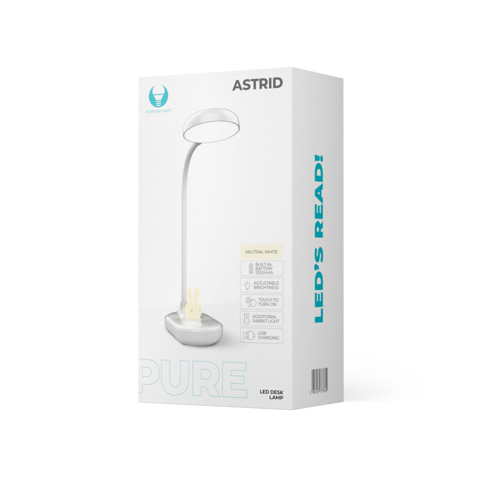 Lampe LED de Bureau 4,5W Lapin Lumineux PURE FLB-30 ASTRID Blanc