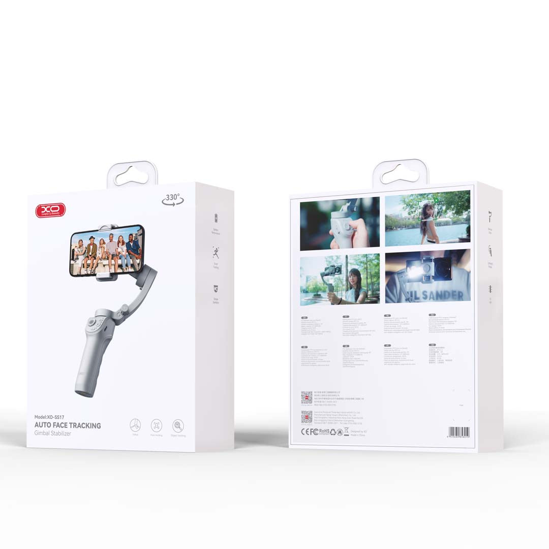 Support XO SS17 gimbal selfie stick Bluetooth tripod gris