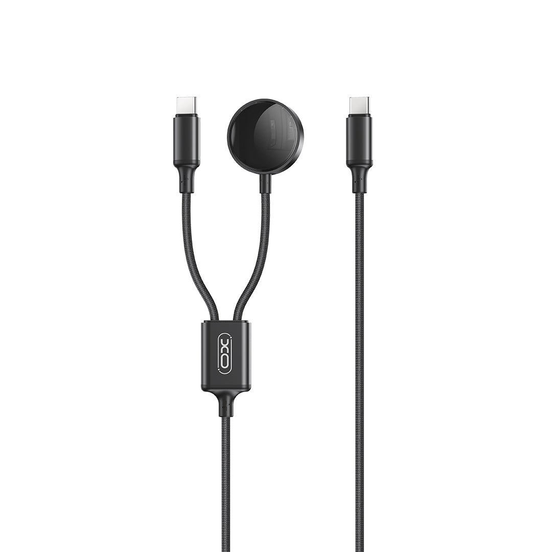 XO wireless inductive charger CX030 black for Apple Watch with cable USB-C -USB-C