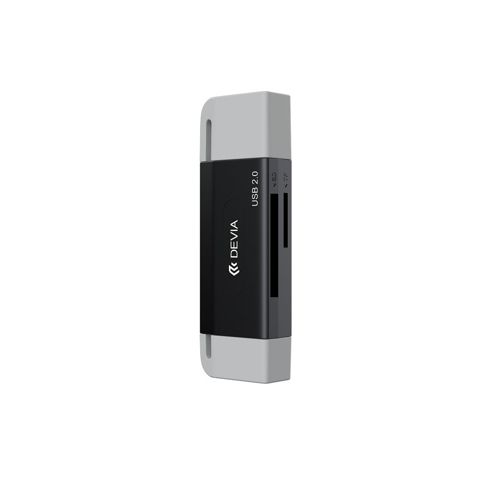 Devia card reader 2in1 EL239 USB/USB-C 2.0 black