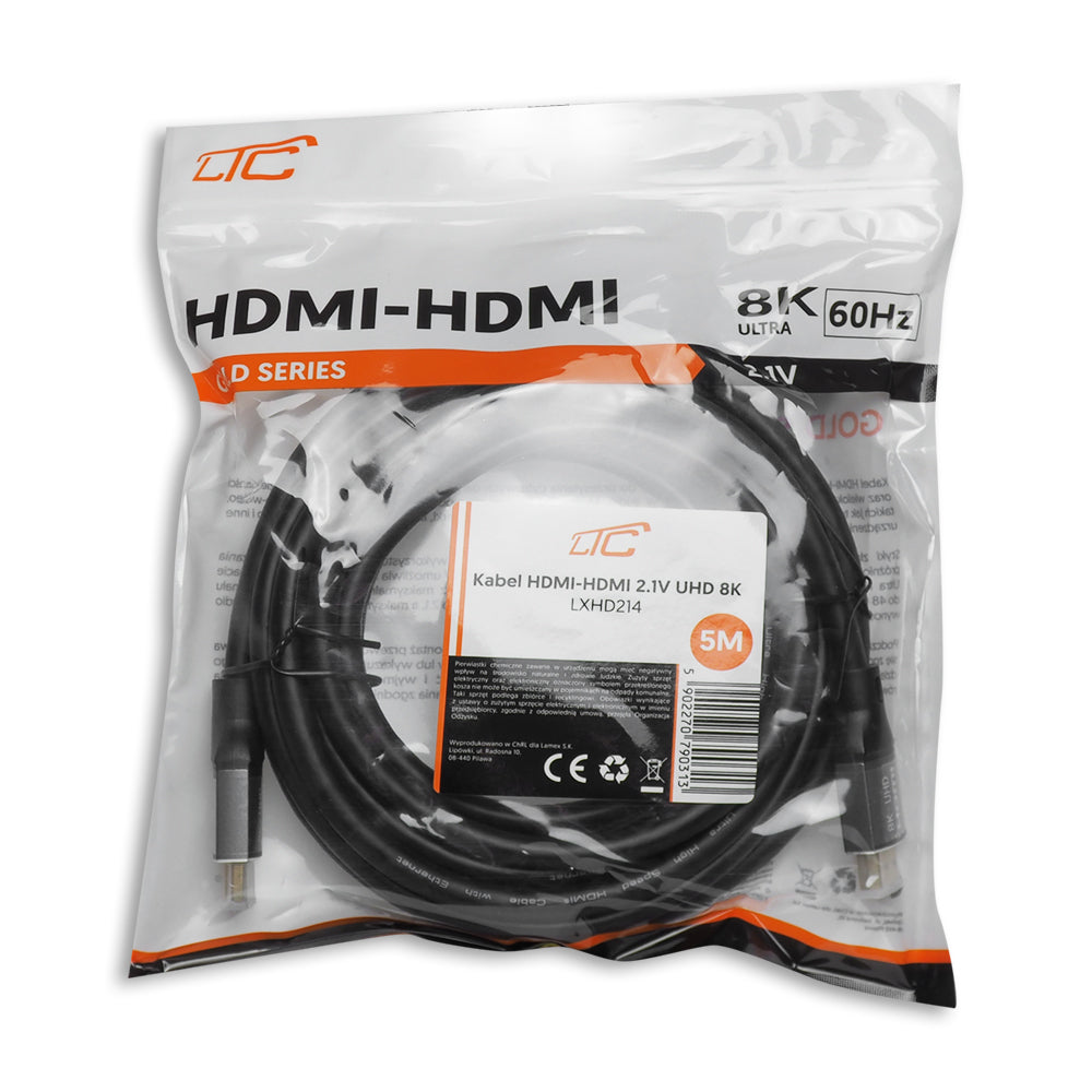 HDMI-HDMI cable (v2.1 | 8K | 5 m) black