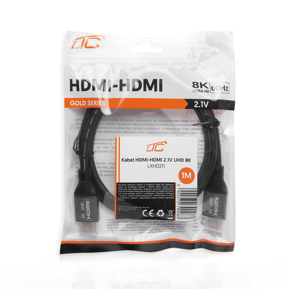 HDMI-HDMI cable (v2.1 | 8K | 1 m) black