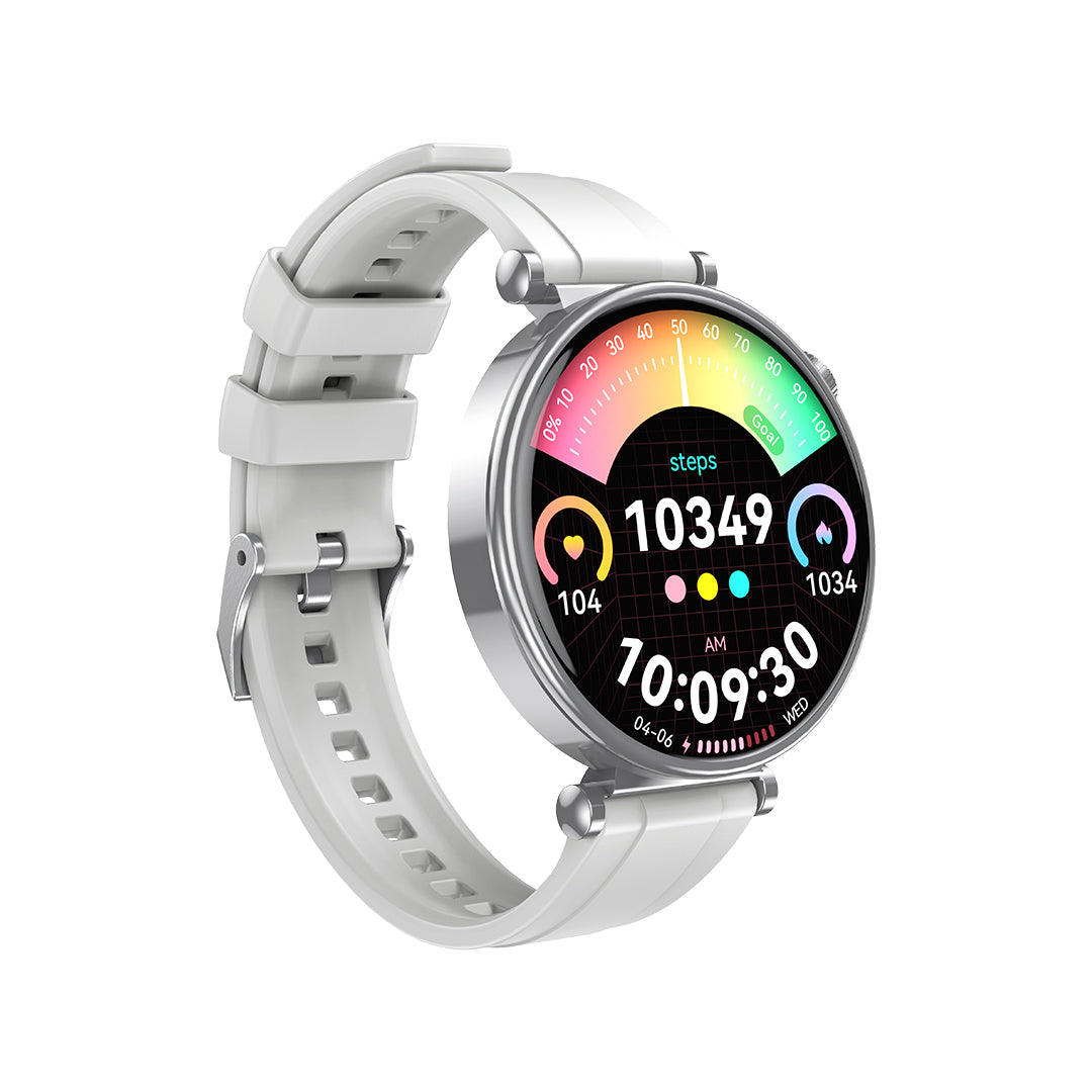 Montre connectée XO GT4 Mini Amoled argent 1.32"