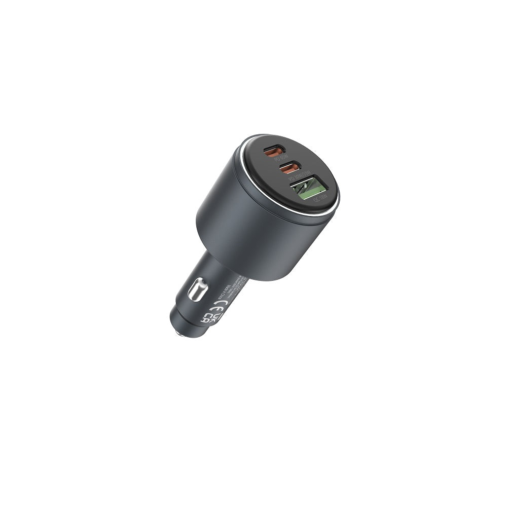 Chargeur auto Devia Extreme Metal 116W — 3 ports