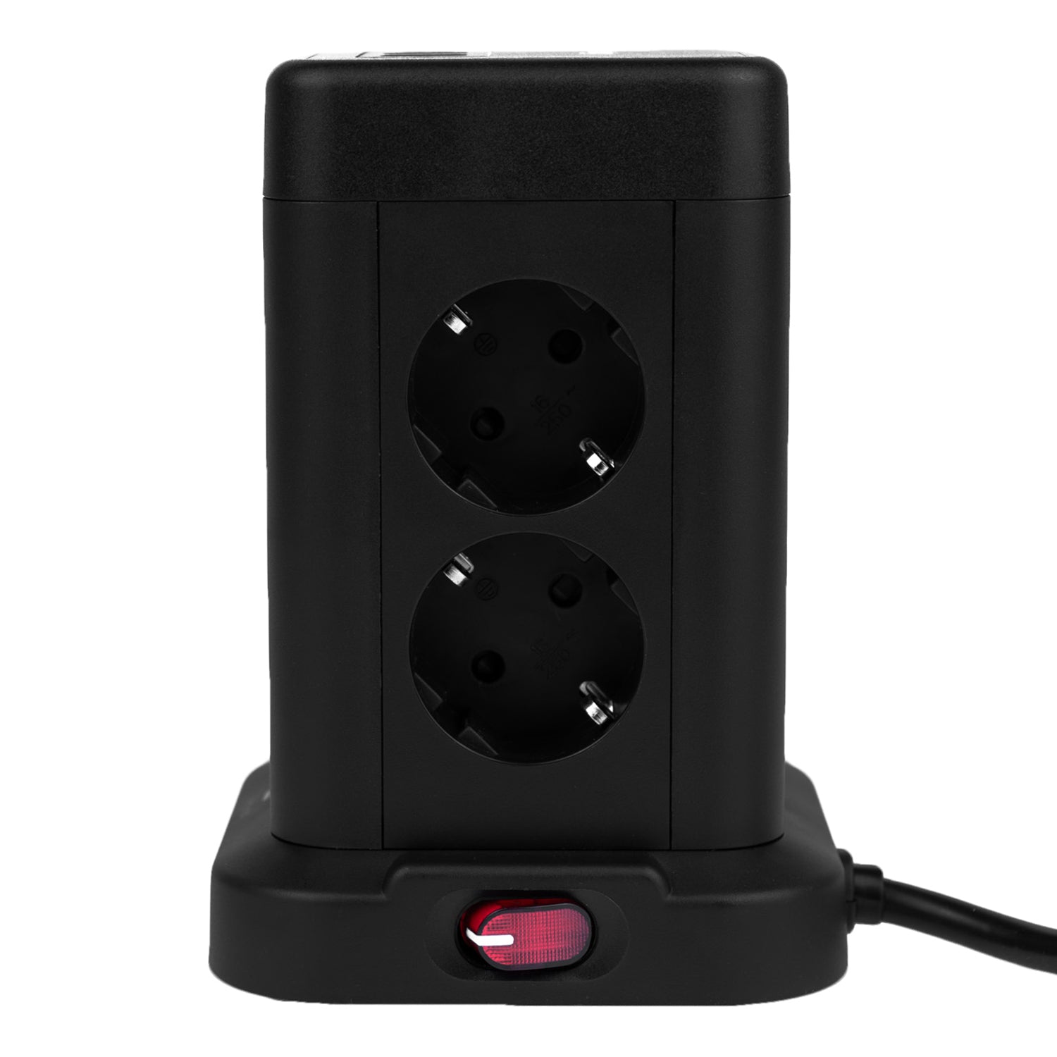 Huslog Vertical Extension Cord with USB