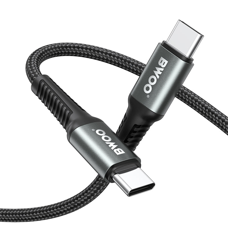 BWOO Braided Cable USB-C - USB-C 3m 60W black