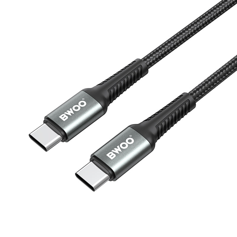 BWOO Braided Cable USB-C - USB-C 3m 60W black