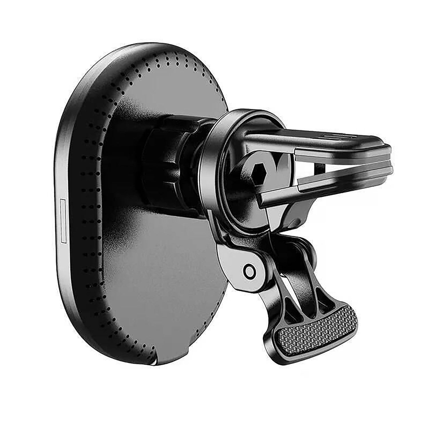 Setty MagSafe car air vent holder with inductive charging oval LED MS black QMUS-K-01