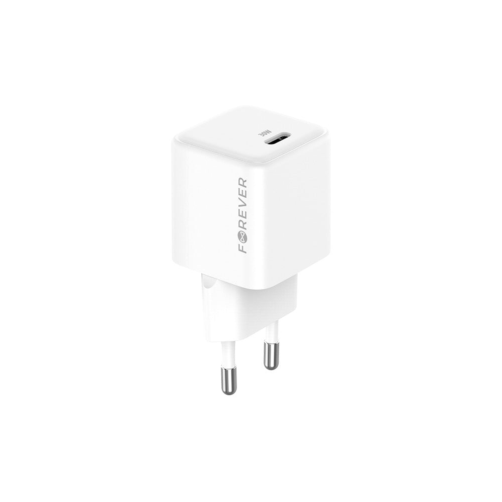 Chargeur USB-C 30W Forever TC-08 GaN PD blanc