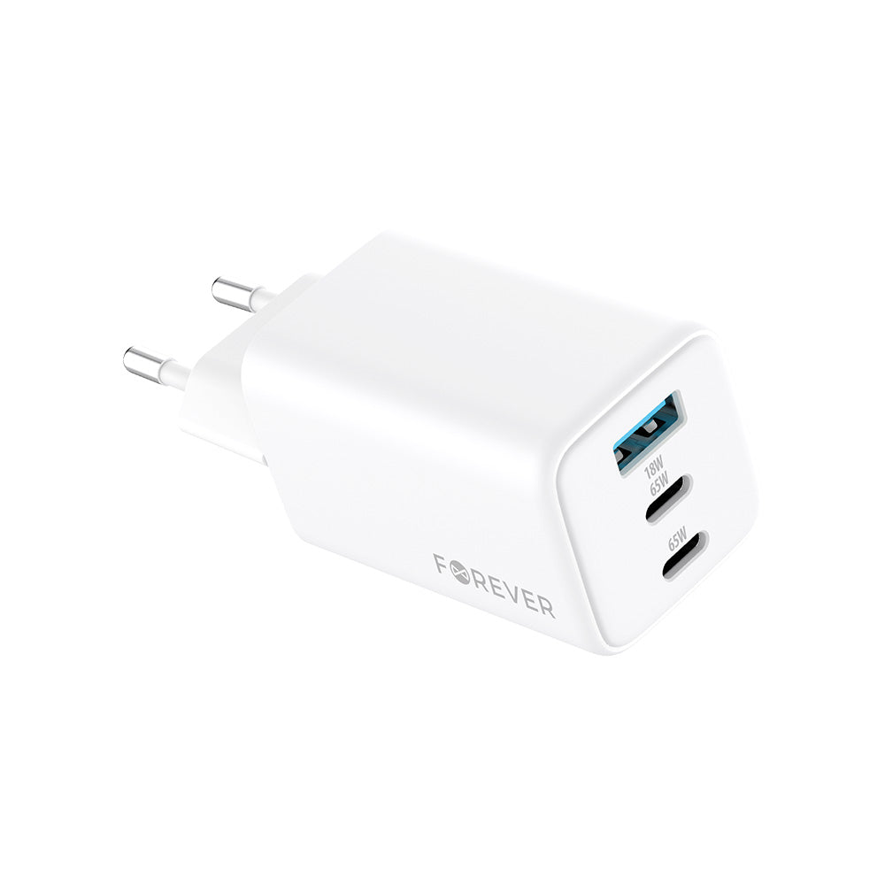 Chargeur Forever TC-08 65W — 2x USB-C + USB