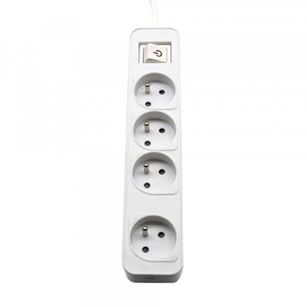 Power strip PHILIPS extension cord 4 sockets 3m 10A white