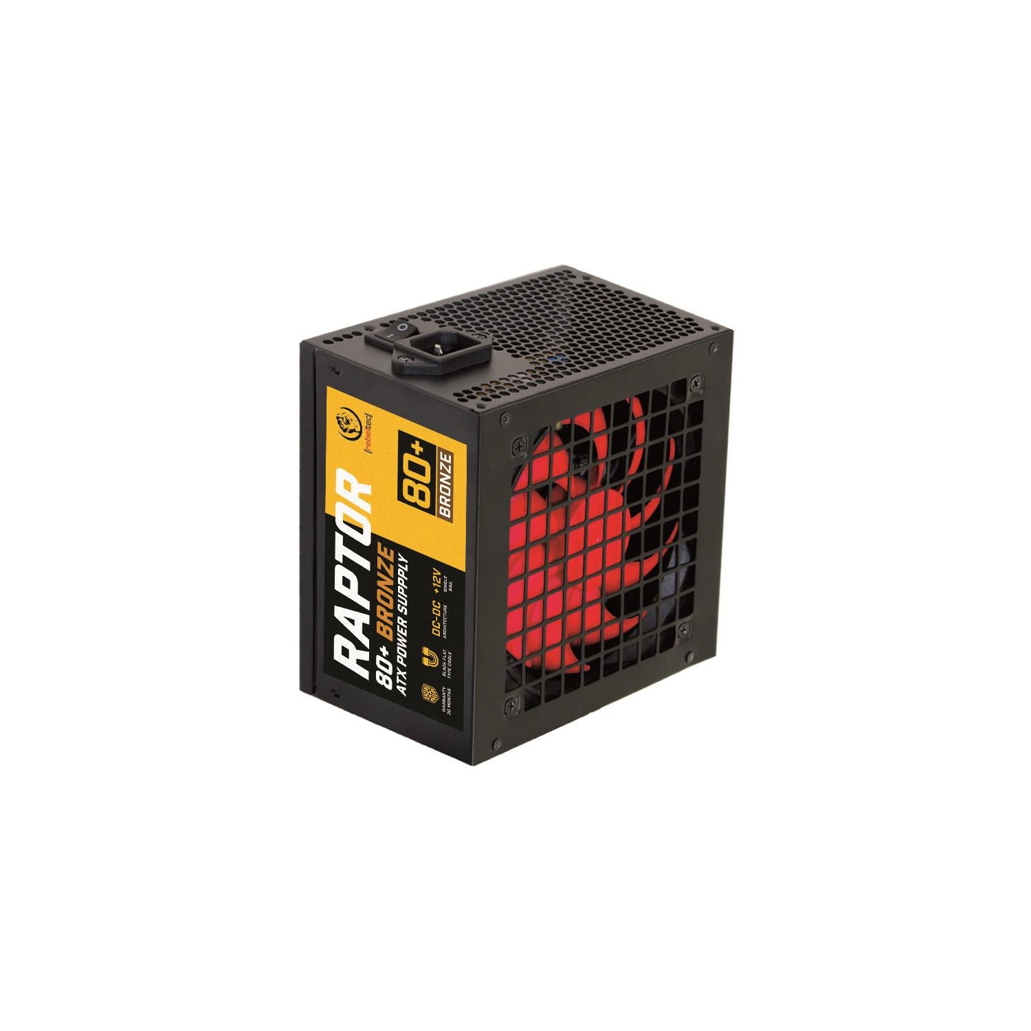 Rebeltec ATX Power Supply RAPTOR 500W 80+ Bronze, Single Rail, DC-DC