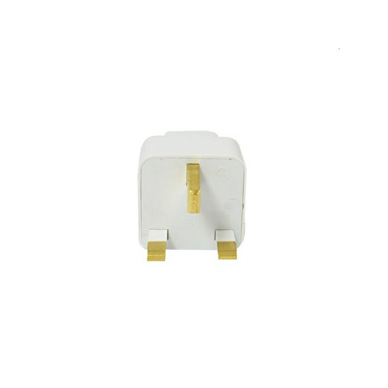 Adapter gniazdka z UK/USA na PL biały