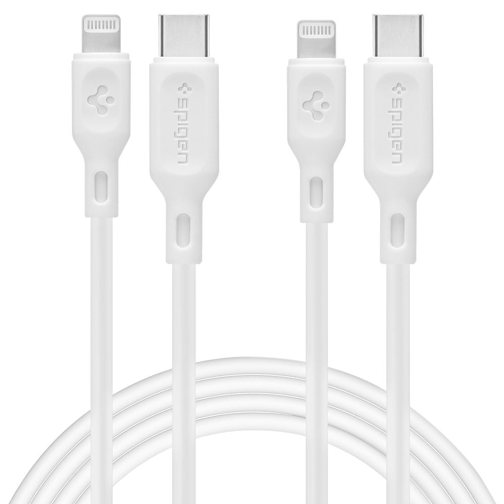 Spigen DuraSync MFi Lightning Cable 2-Pack 100cm White
