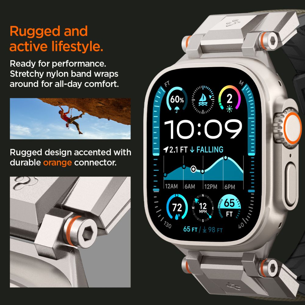 Spigen DuraPro Armor for Apple Watch 6 / 7 / 8 / 9 / 10 / SE / Ultra 1 / 2 (44 / 45 / 46 / 49mm) Military Green