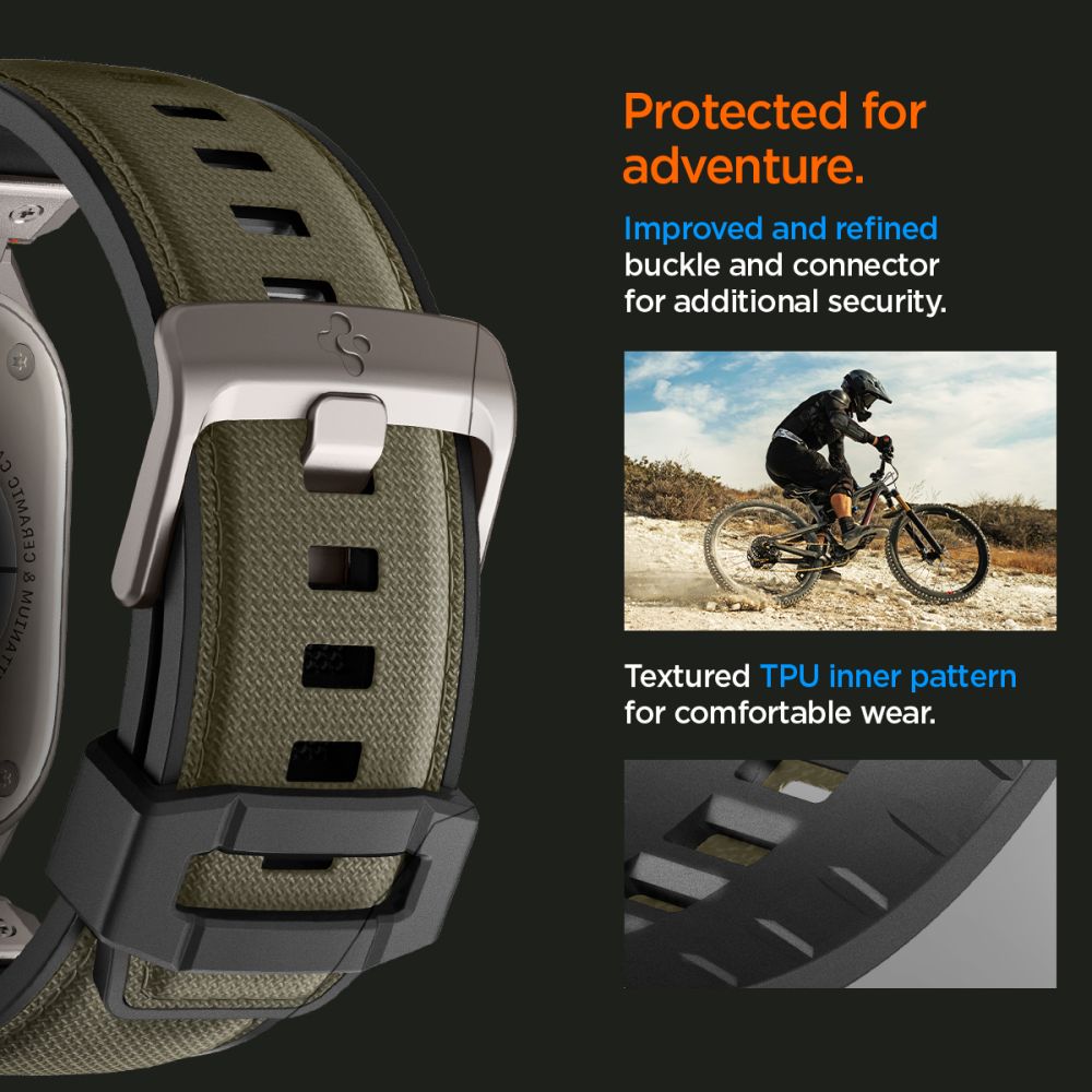 Spigen DuraPro Armor for Apple Watch 6 / 7 / 8 / 9 / 10 / SE / Ultra 1 / 2 (44 / 45 / 46 / 49mm) Military Green