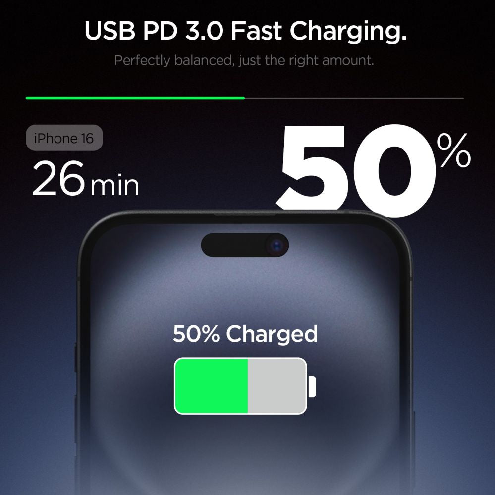 Spigen Essential EE201EU 1-Port 20W Wall Charger Black