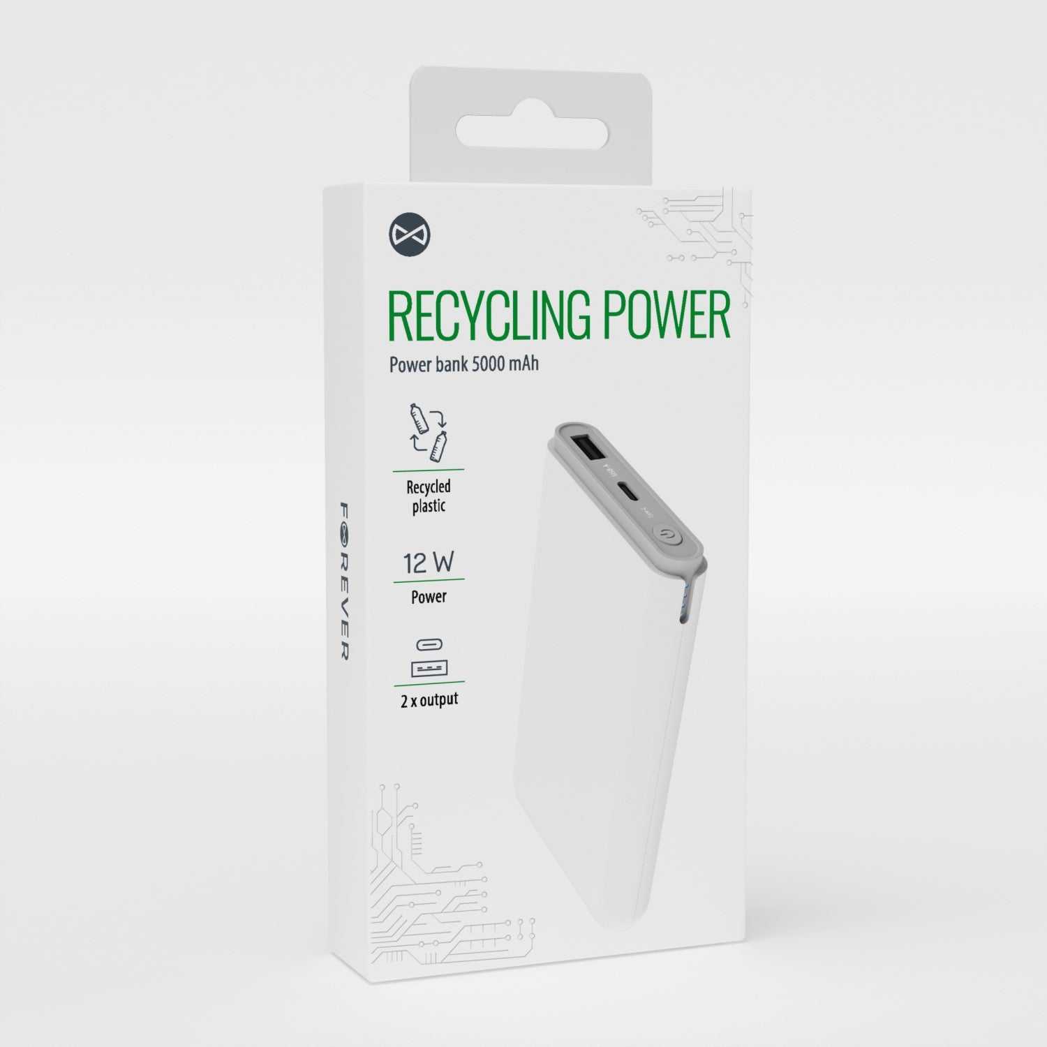 Forever recycling power bank 5000 mAh RPB-05-18,5