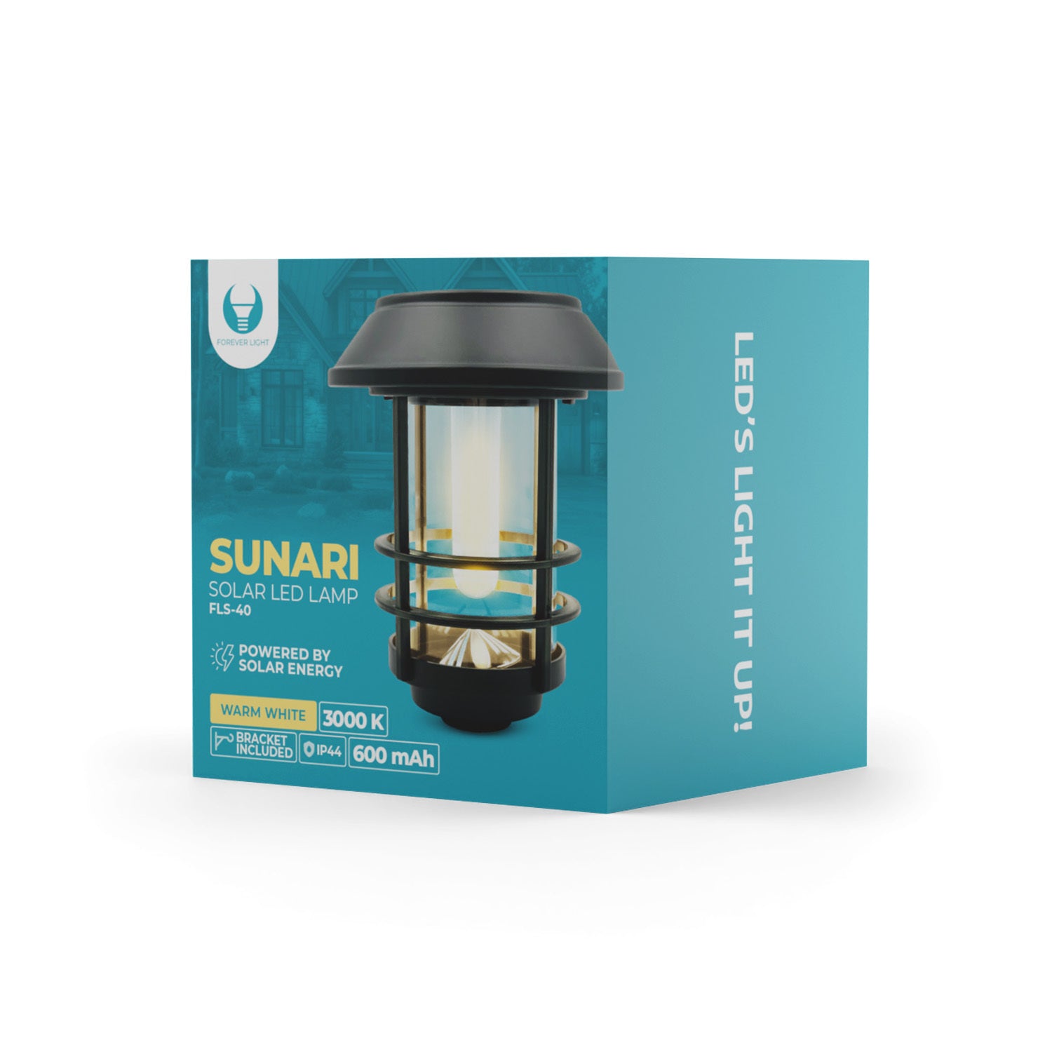Lampe LED solaire lanterne SUNARI FLS-40 noir