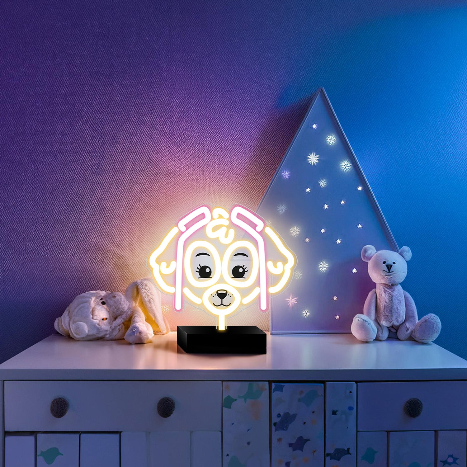 Néon LED sur socle Paw Patrol - Skye OW-120546