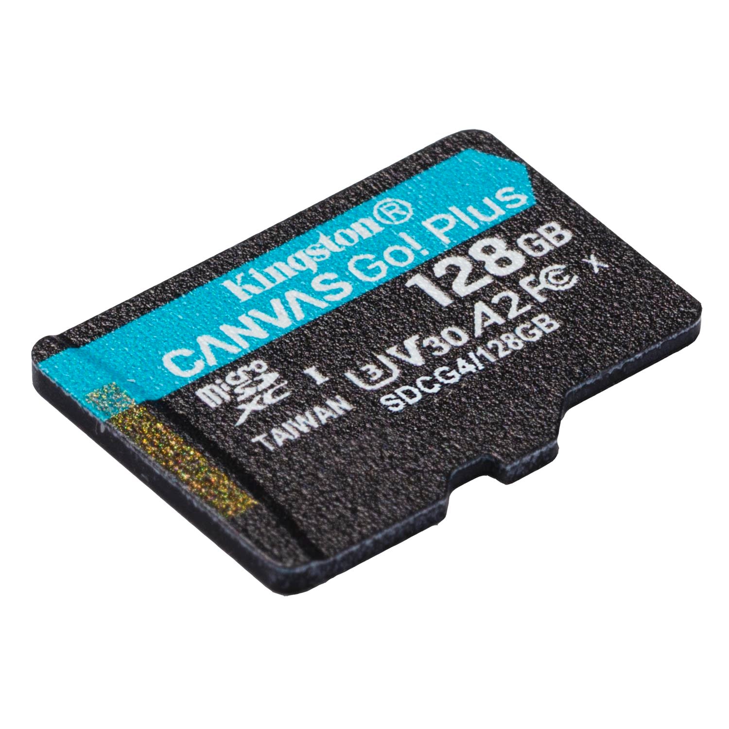Kingston memory card 128GB microSDXC Canvas Go Plus Gen4 200MB/s A2 U3 V30