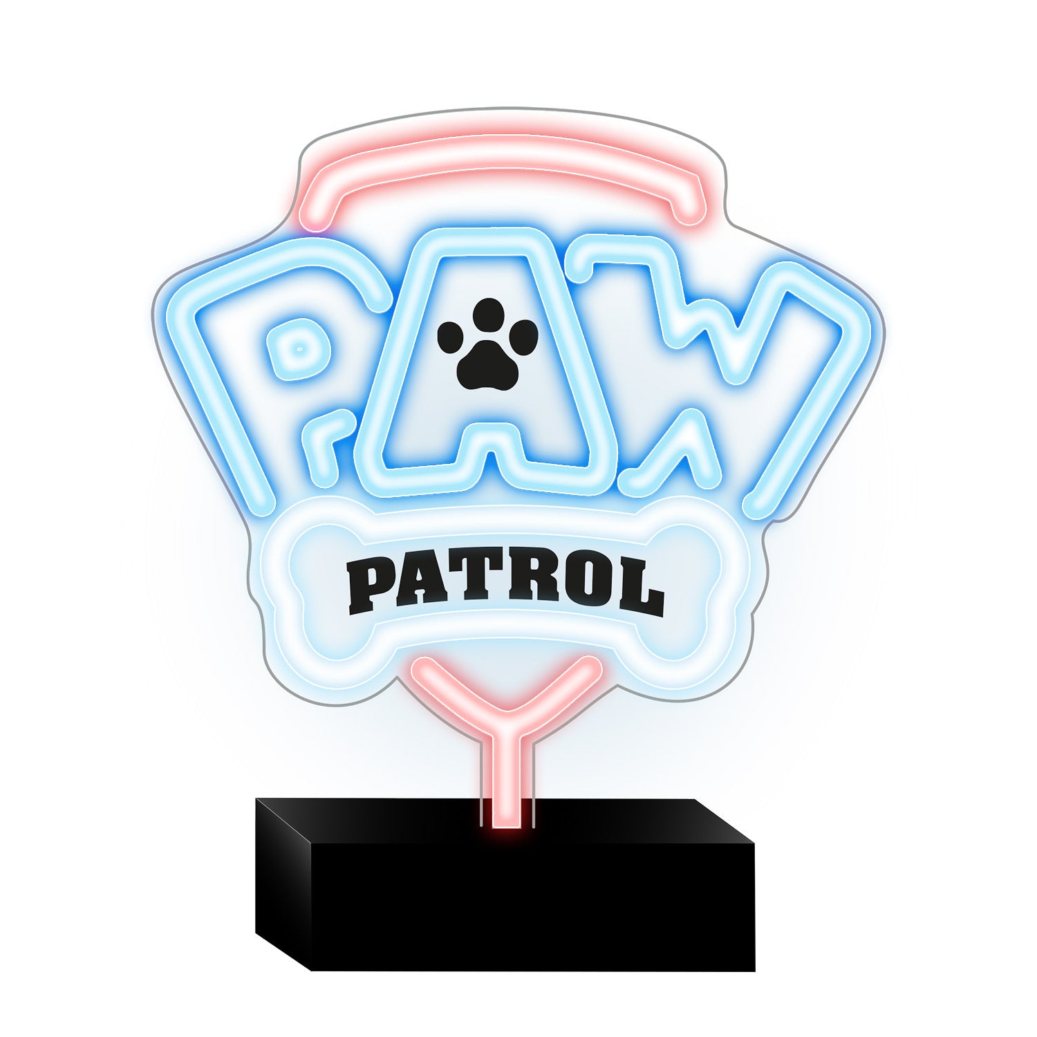 Néon LED sur socle Paw Patrol - Logo OW-120146