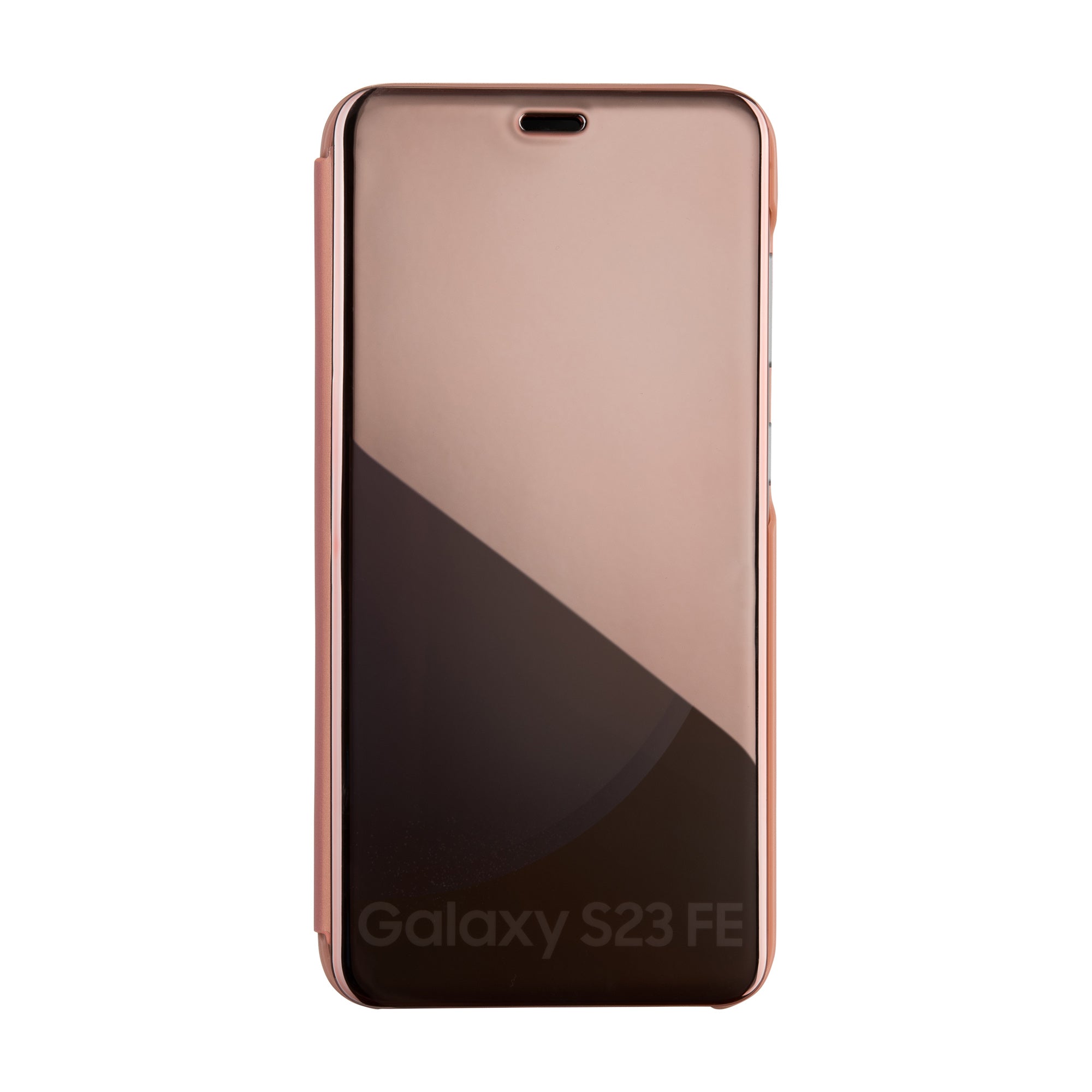 Fold Mirror View Case for Samsung Galaxy S23 FE pink