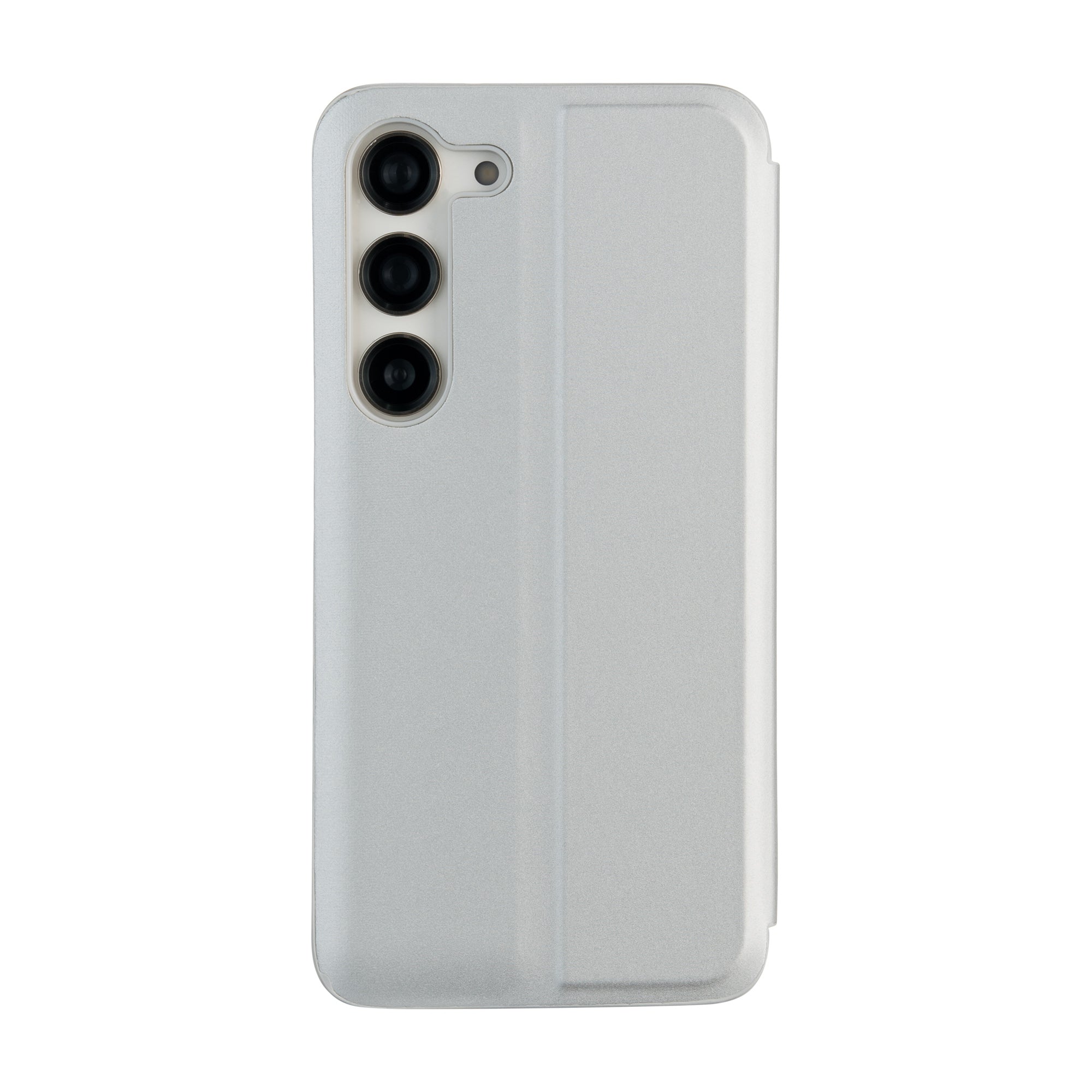 Fold Mirror View Case for Samsung Galaxy A14 4G / A14 5G silver