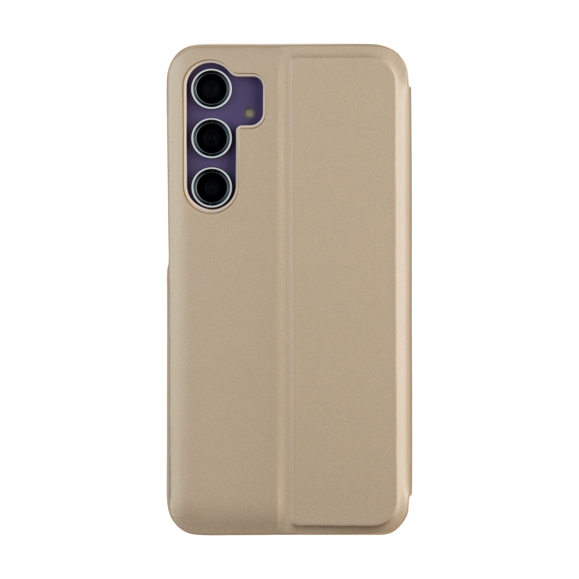 Fold Mirror View Case for Samsung Galaxy S23 FE gold