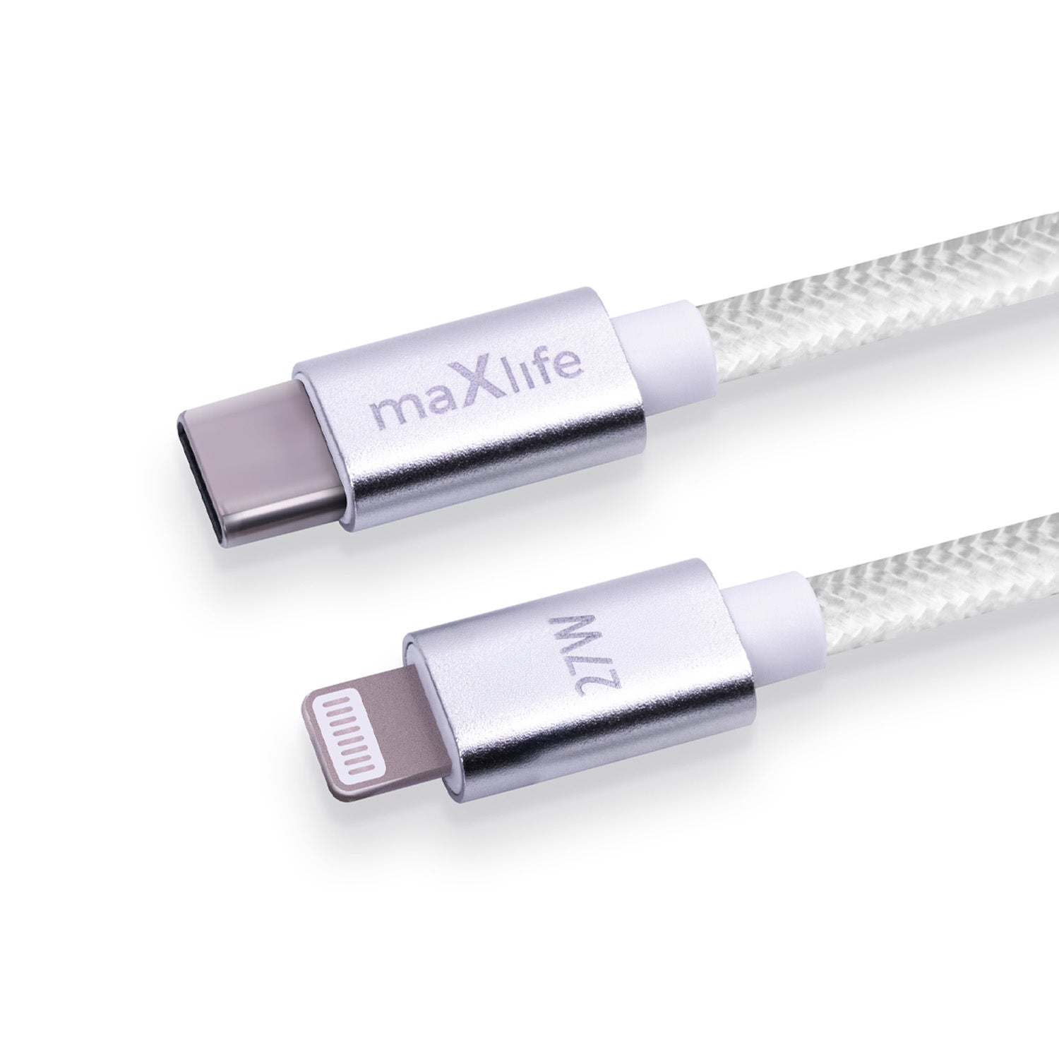 Maxlife MXUC-12 cable USB-C - Lightning 1,0 m 27W white