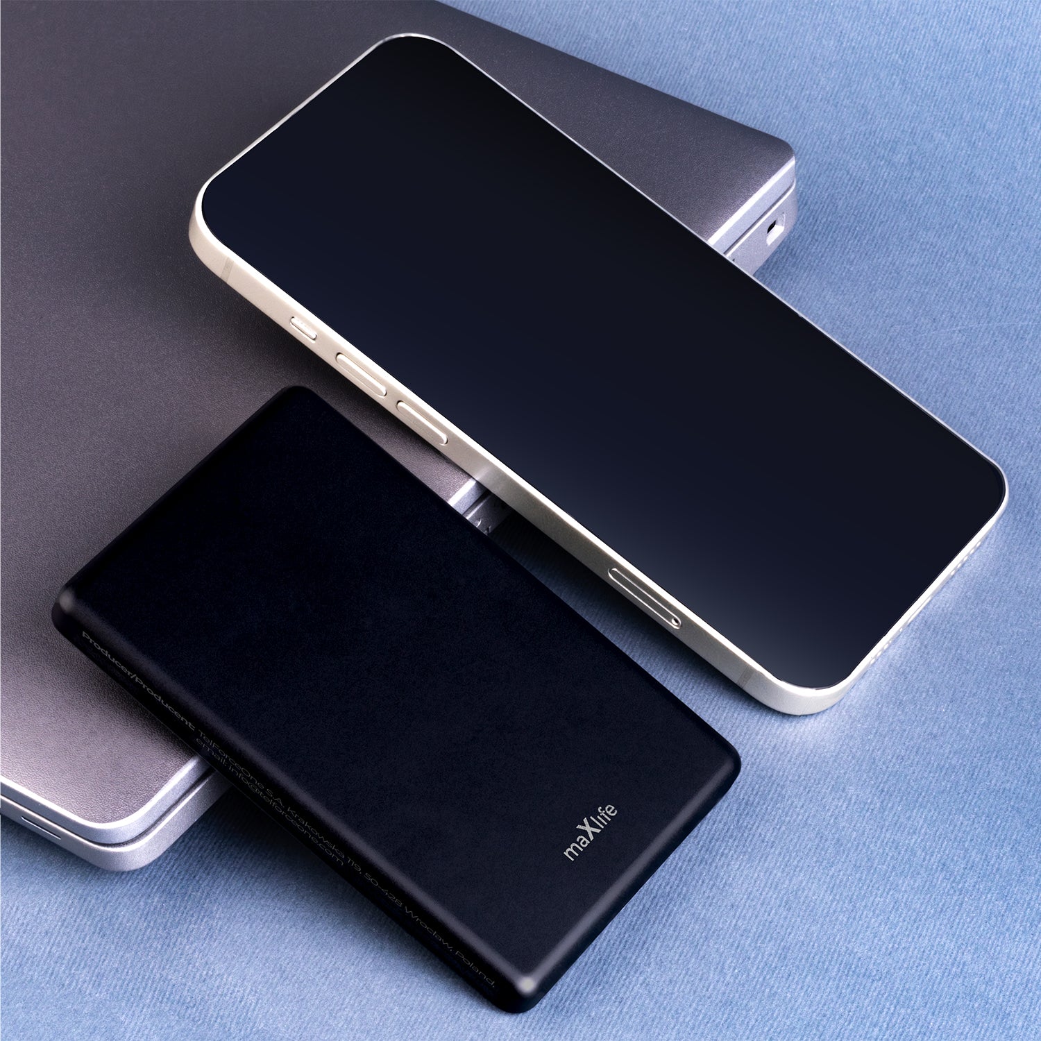 Maxlife wireless power bank MXPB-05 20W PD 5000 mAh magnetic black