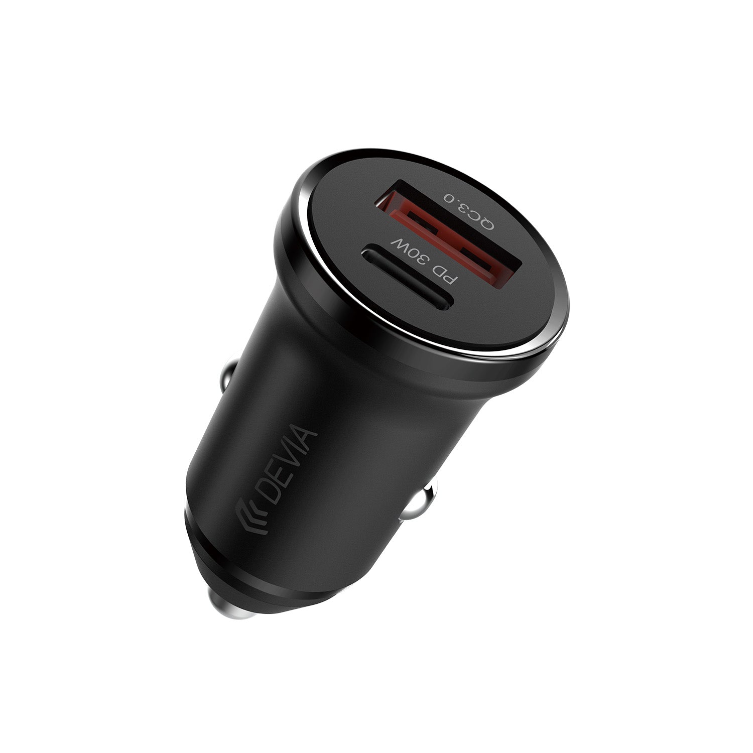 Devia car charger Smart Mini PD QC 3.0 30W 1x USB 1x USB-C white