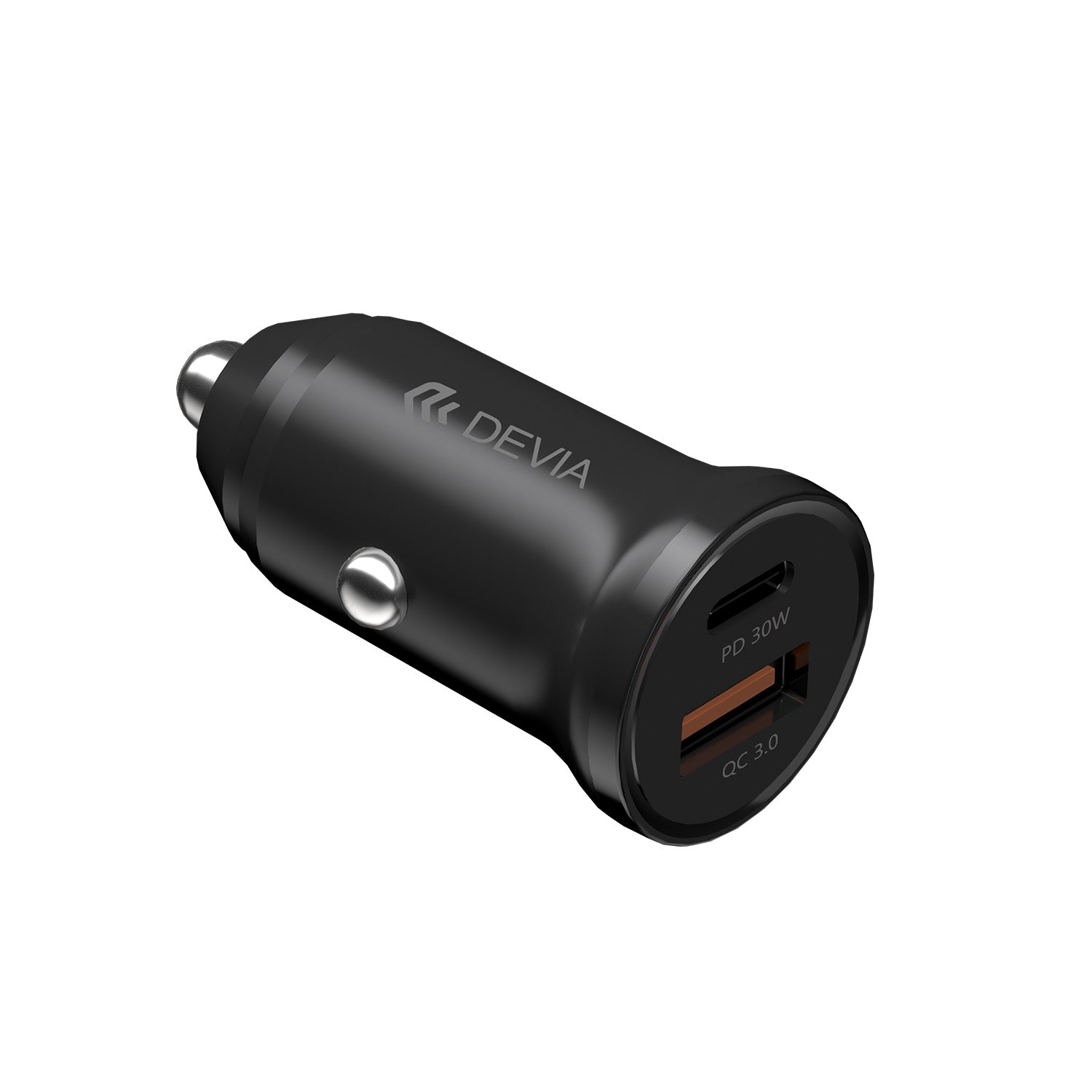 Devia car charger Smart Mini PD QC 3.0 30W 1x USB 1x USB-C white