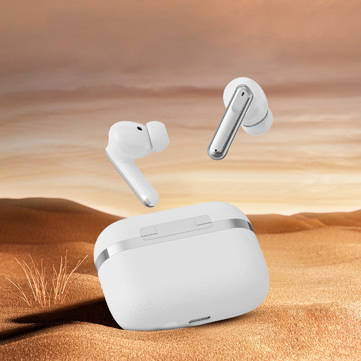 Écouteurs Devia Ultra1 TWS — Bluetooth ANC blanc