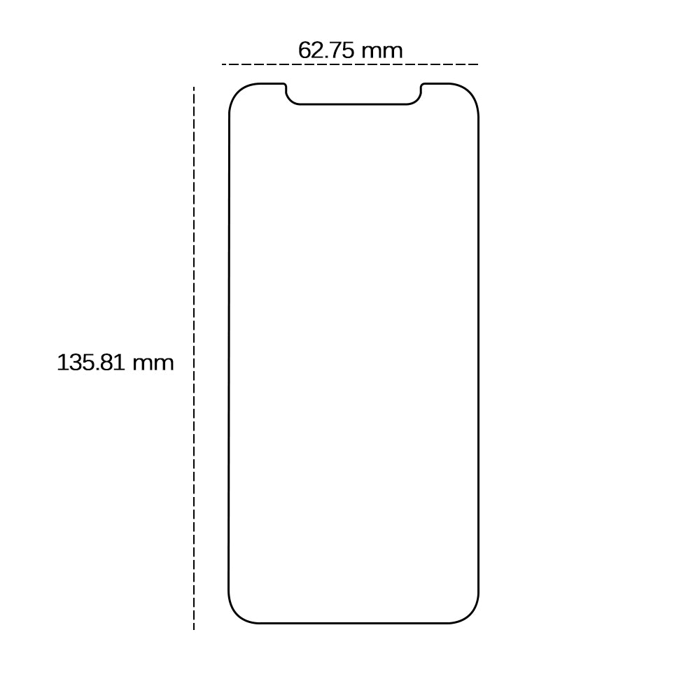 Tempered glass 2,5D for iPhone X / XS / 11 Pro