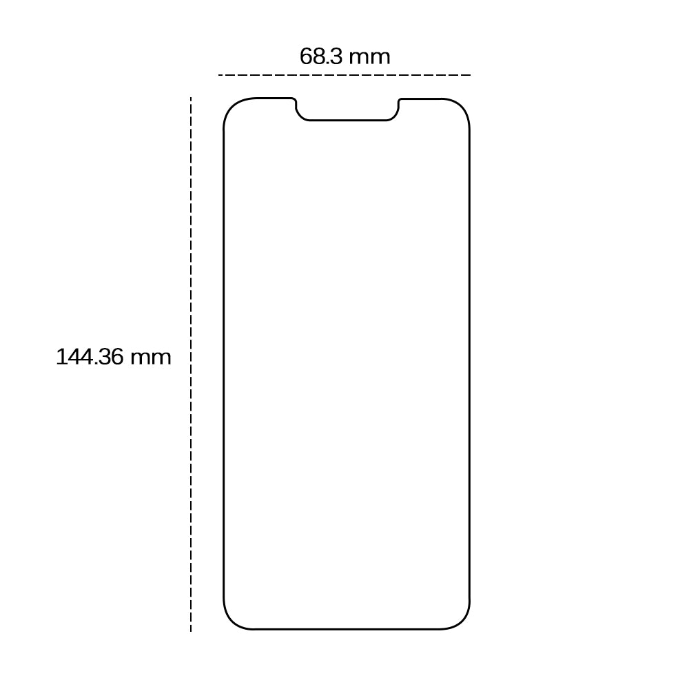 Tempered glass 2,5D for iPhone 14 Pro 6,1"