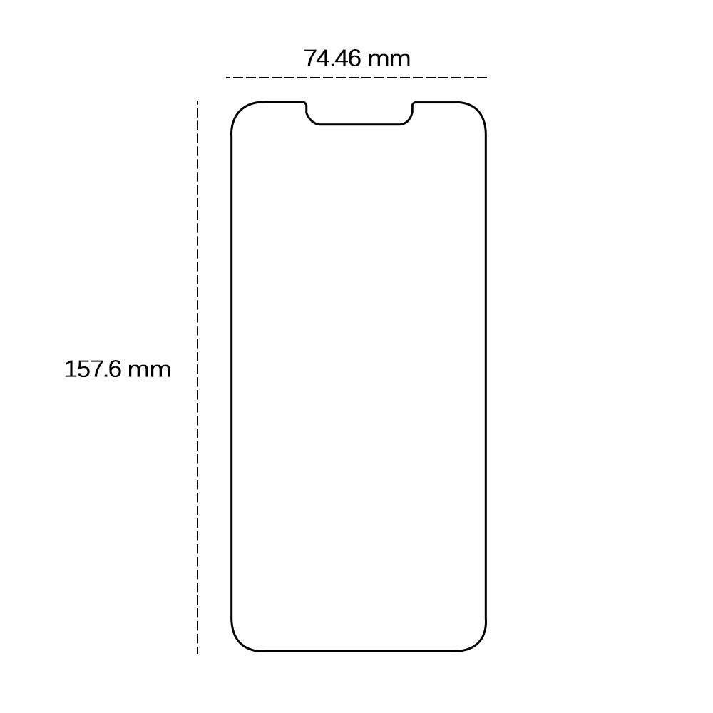 Tempered glass 2,5D for iPhone 14 Pro Max