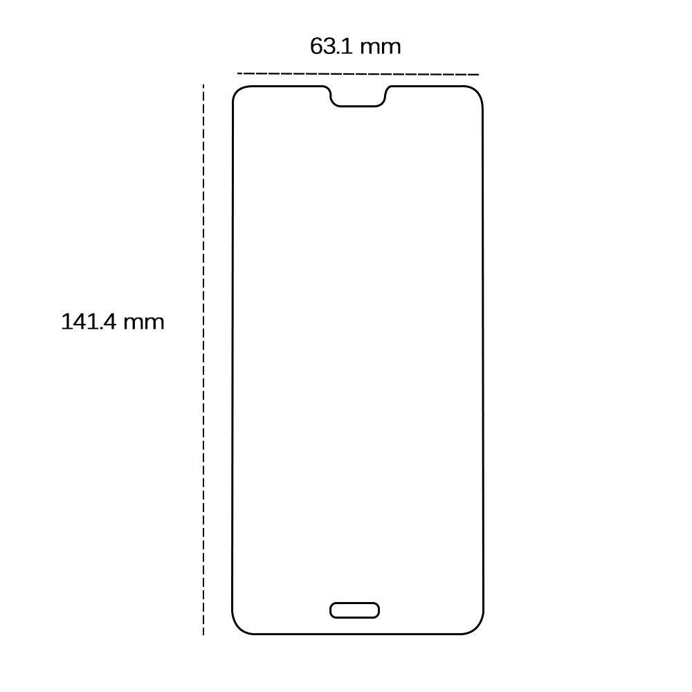Tempered glass 2,5D for Huawei P20