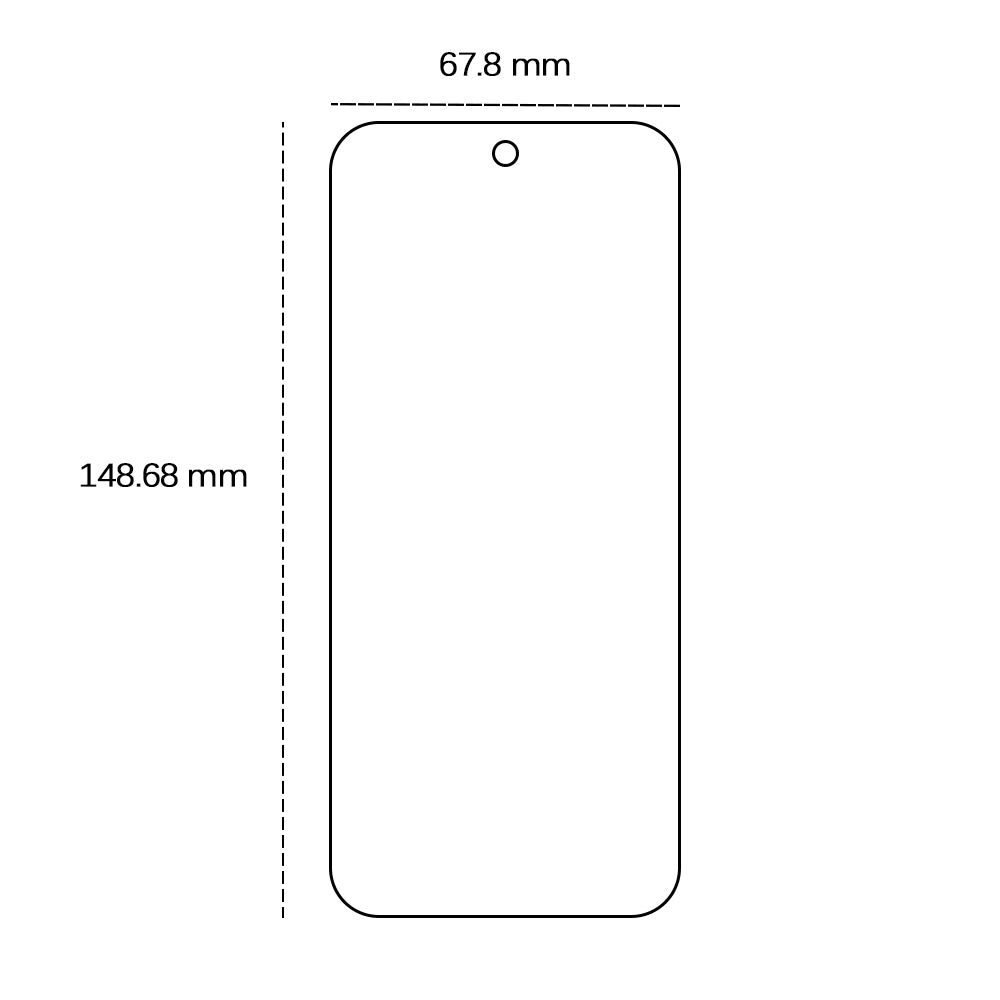 Tempered glass 2,5D for Google Pixel 9a