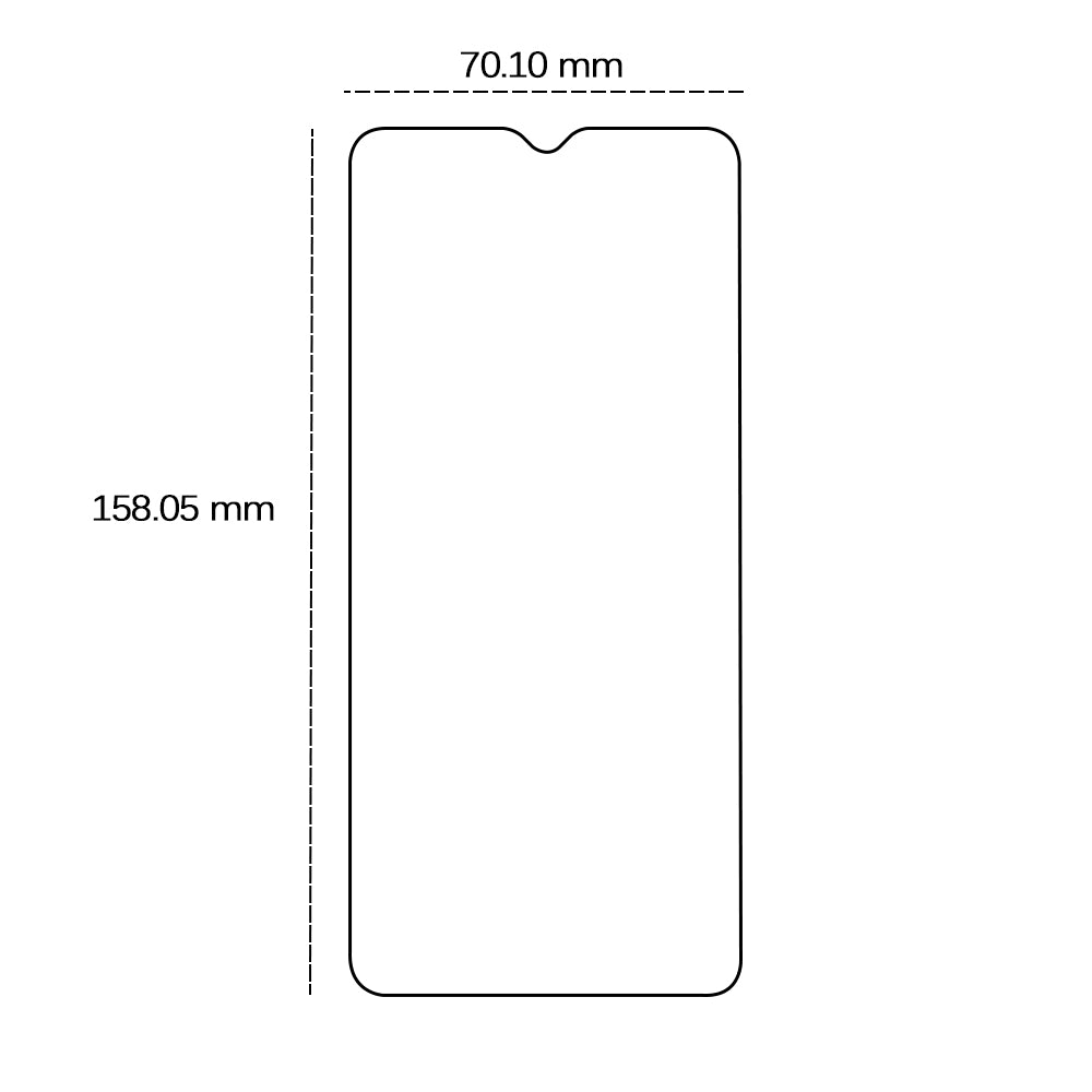 Tempered glass 2,5D for Motorola Moto E13
