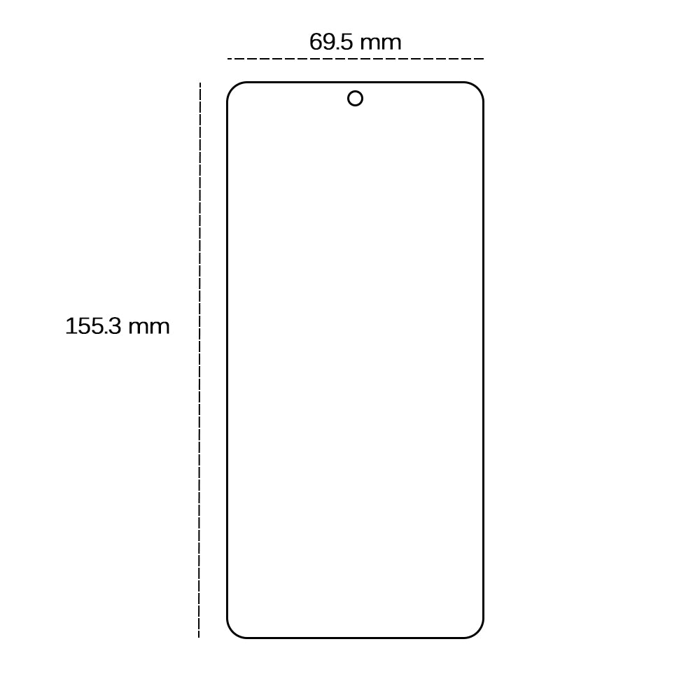 Tempered glass 2,5D for Motorola Moto G84 5G