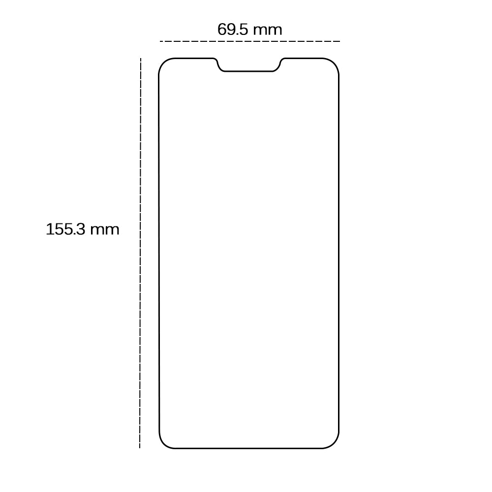 Tempered glass 2,5D for Motorola Moto G72