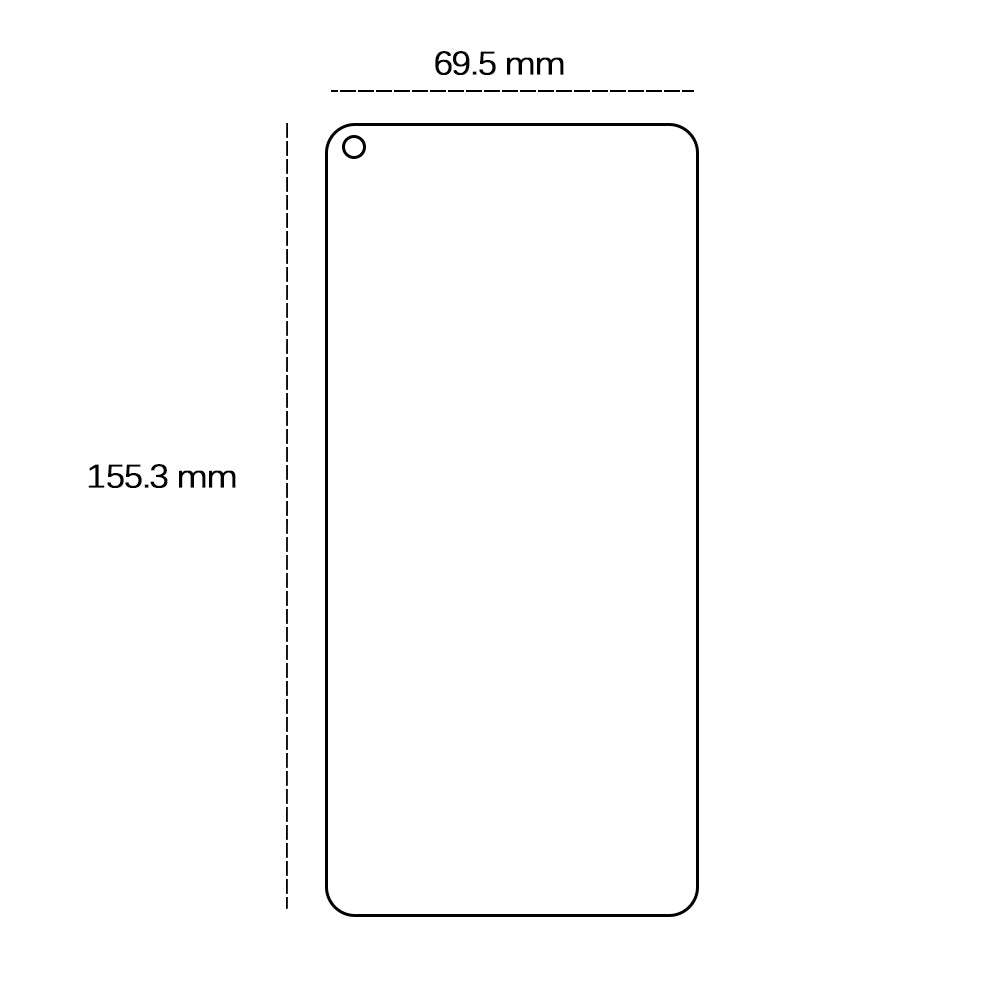 Tempered glass 2,5D for Oppo A52